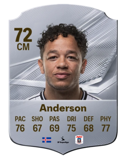 Anderson 72 Common CM FC 26 card