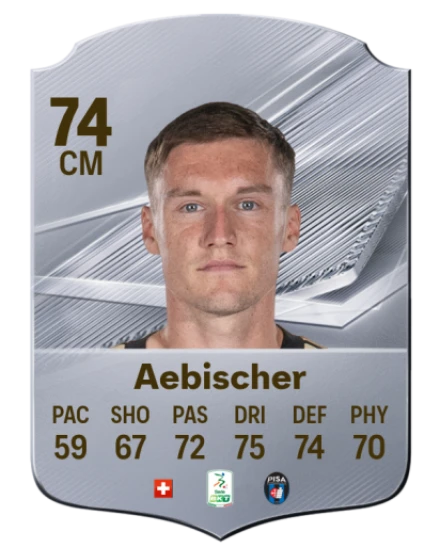 Aebischer 74 Common CM FC 26 card