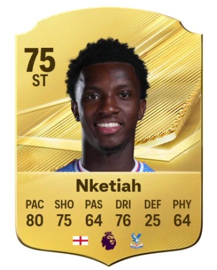 Nketiah 75 Gold ST FC 27 card