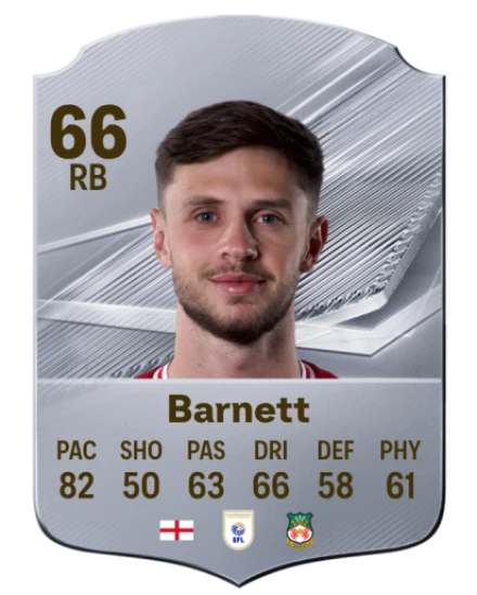 Barnett 66 Common RB FC 26 card