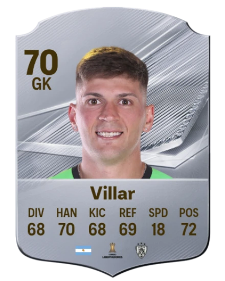 Villar 70 Common GK FC 26 card