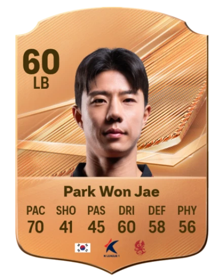 Park Won Jae 60 Bronze LB FC 27 card