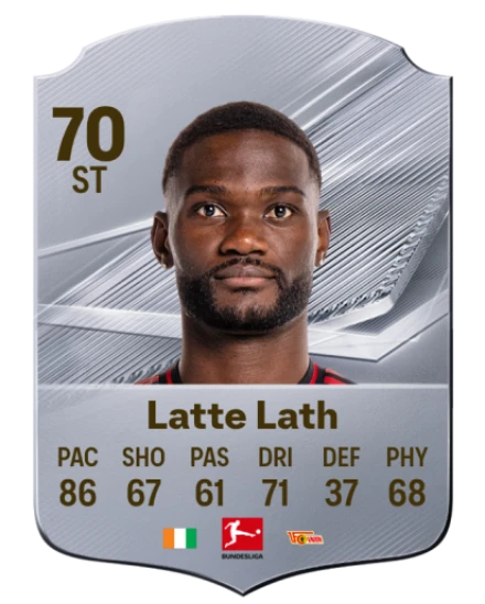 Latte Lath 70 Silver ST FC 27 card