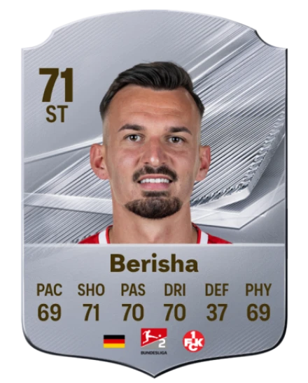 Berisha 71 Common ST FC 26 card