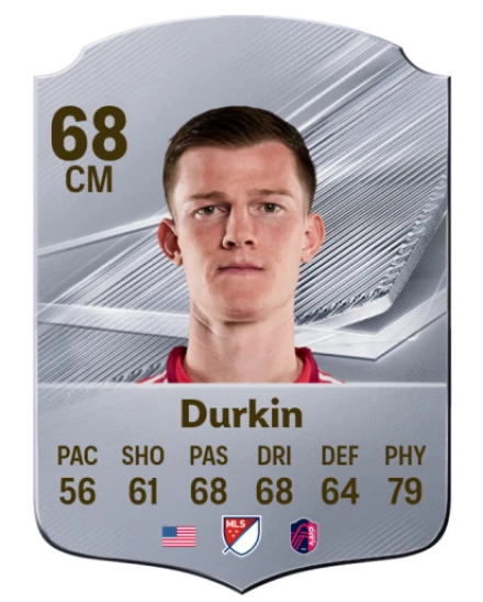 Durkin 68 Common CM FC 26 card