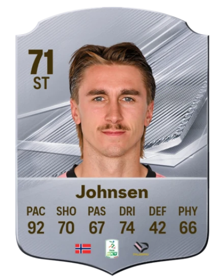 Johnsen 71 Silver ST FC 27 card