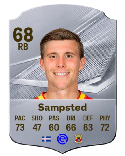 Sampsted 68 Common RB FC 26 card