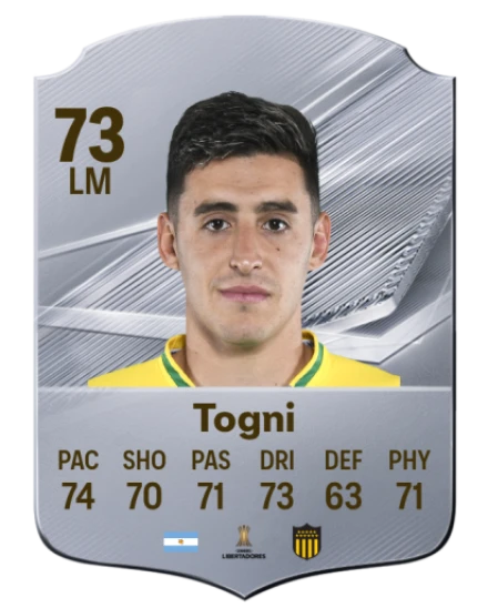 Togni 73 Silver LM FC 27 card