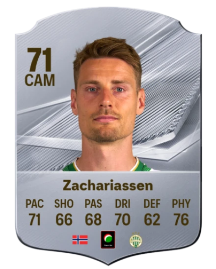Zachariassen 71 Common CAM FC 26 card
