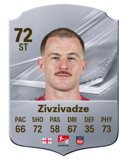 Zivzivadze 72 Common ST FC 26 card