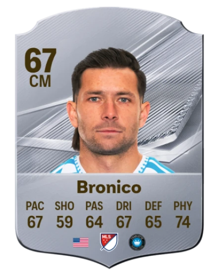 Bronico 67 Silver CM FC 27 card