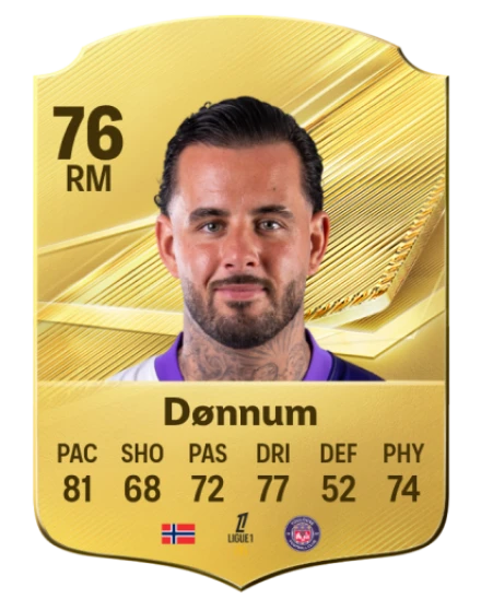 Dønnum 76 Common RM FC 26 card