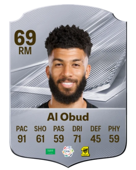Al Obud 69 Silver RM FC 27 card