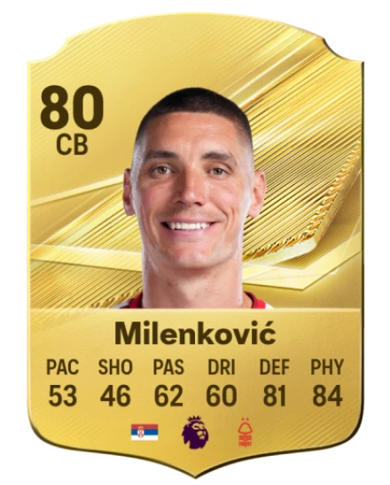 Milenković 80 Common CB FC 26 card