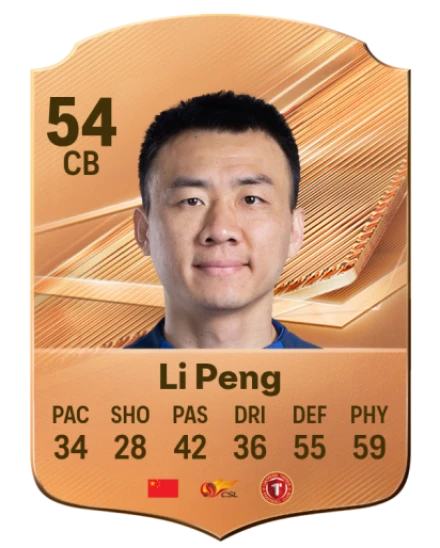 Li Peng 54 Bronze CB FC 27 card