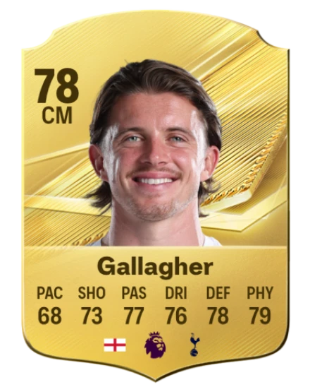 Gallagher 78 Gold CM FC 27 card