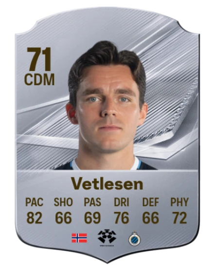 Vetlesen 71 Common CDM FC 26 card