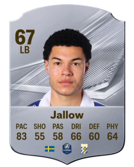 Jallow 67 Common LB FC 26 card
