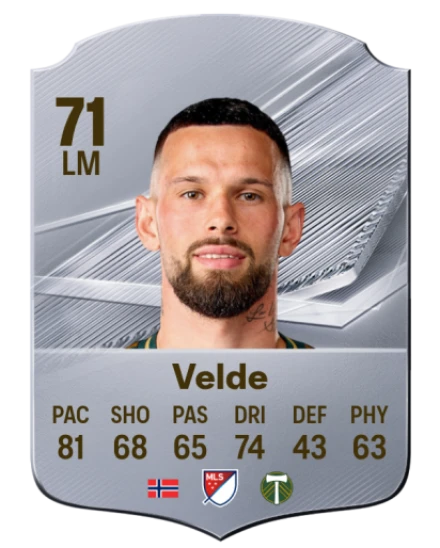 Velde 71 Common LM FC 26 card