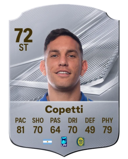 Copetti 72 Silver ST FC 27 card