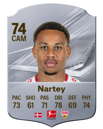Nartey 74 Common CAM FC 26 card