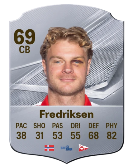 Fredriksen 69 Common CB FC 26 card