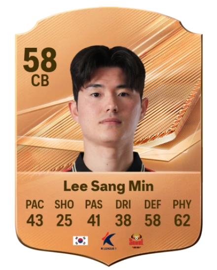 Lee Sang Min 58 Bronze CB FC 27 card