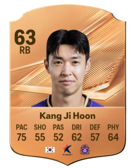Kang Ji Hoon 63 Bronze RB FC 27 card