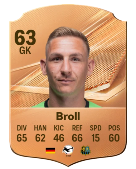 Broll 63 Bronze GK FC 27 card
