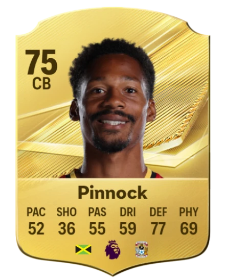 Pinnock 75 Rare CB FC 26 card