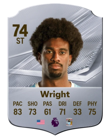 Wright 74 Common ST FC 26 card