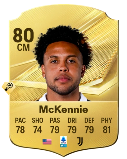 McKennie 80 Common CM FC 26 card