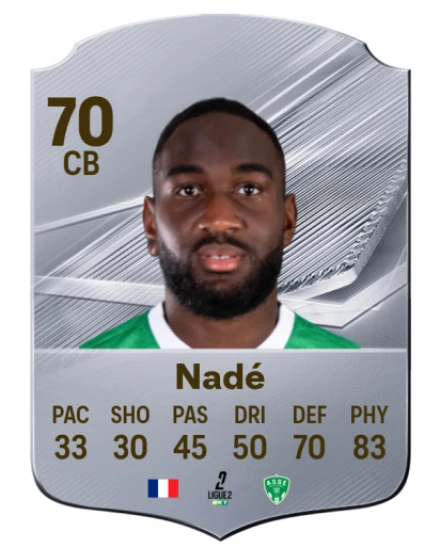 Nadé 70 Silver CB FC 27 card