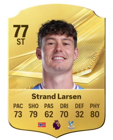 Strand Larsen 77 Gold ST FC 27 card