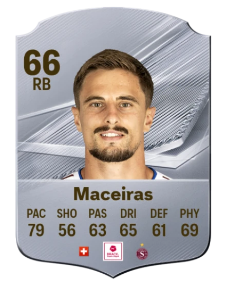 Maceiras 66 Silver RB FC 27 card