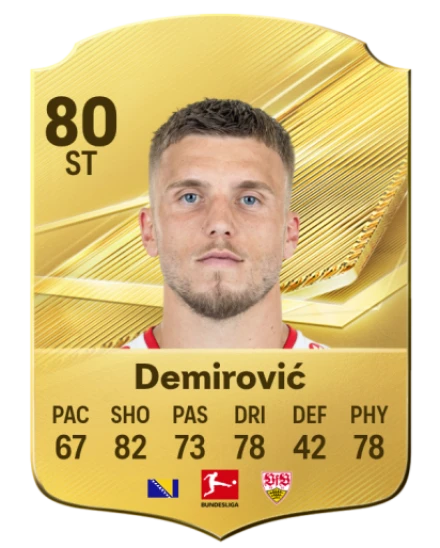 Demirović 80 Common ST FC 26 card