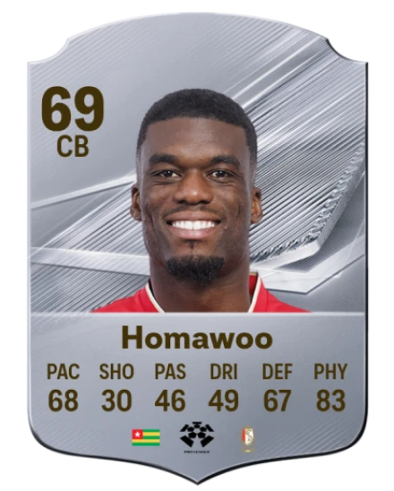 Homawoo 69 Silver CB FC 27 card