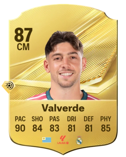 Valverde 87 Common CM FC 26 card