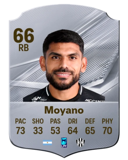 Moyano 66 Silver RB FC 27 card