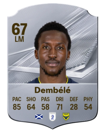 Dembélé 67 Silver LM FC 27 card