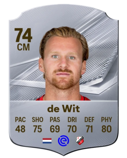 de Wit 74 Common CM FC 26 card