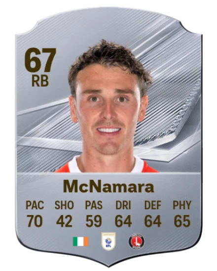 McNamara 67 Silver RB FC 27 card