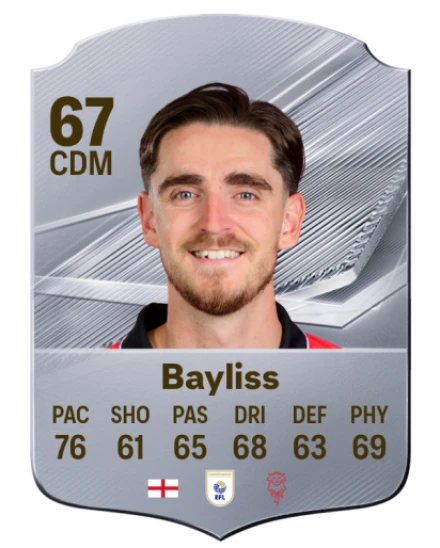 Bayliss 67 Silver CDM FC 27 card