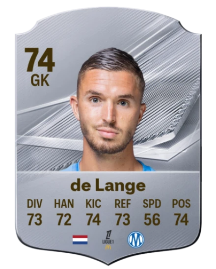 de Lange 74 Common GK FC 26 card