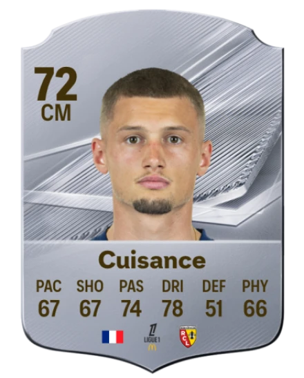 Cuisance 72 Silver CM FC 27 card