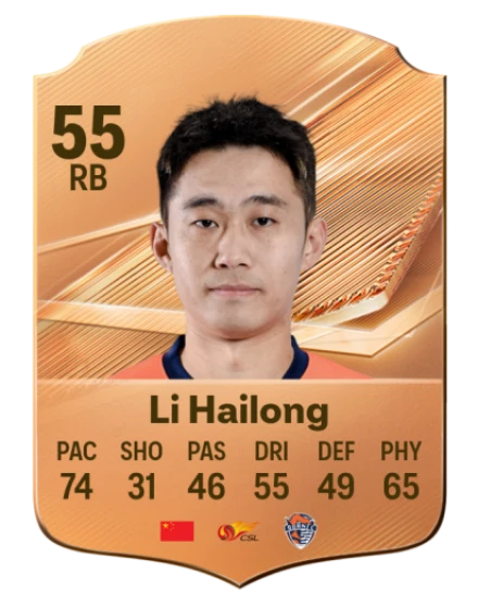 Li Hailong 55 Bronze RB FC 27 card