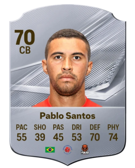 Pablo Santos 70 Rare CB FC 26 card