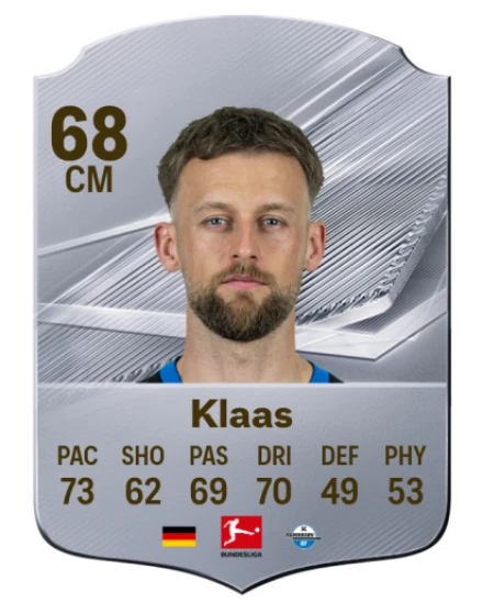 Klaas 68 Silver CM FC 27 card