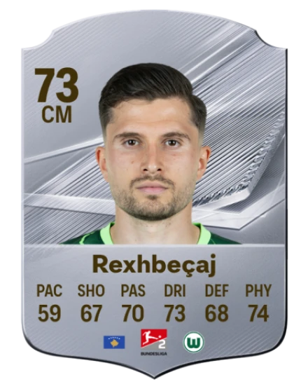 Rexhbeçaj 73 Common CM FC 26 card