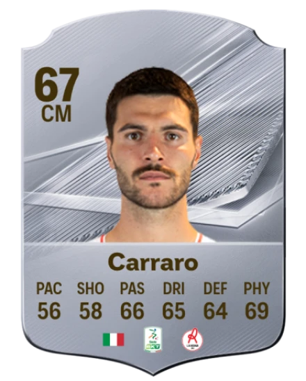 Carraro 67 Silver CM FC 27 card